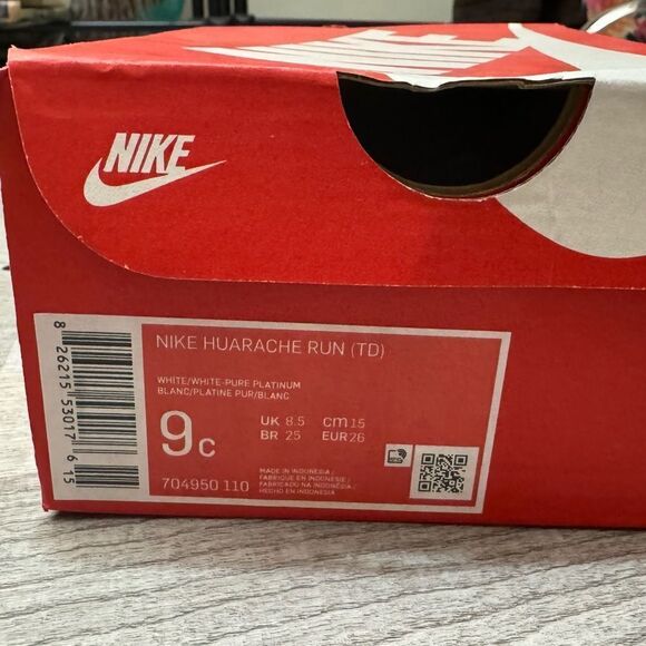 Little Kids Nike Huarache Run shoe size 9c NWT - Picture 6 of 6